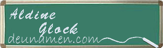 Aldine Glock Visitenkarte